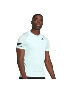 Camiseta Adidas Club 3 Bandas Azul Celeste | Ofertas de pádel